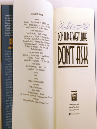 DON'T ASK Signed