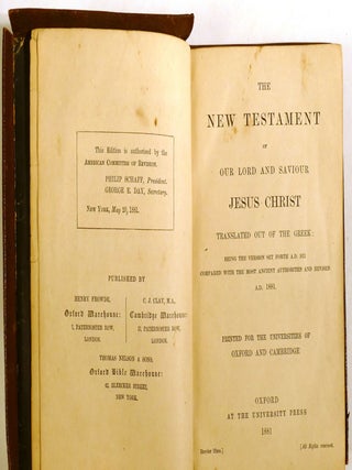 THE NEW TESTAMENT OF OUR LORD AND SAVIOUR JESUS CHRIST