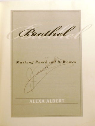 BROTHEL: Mustang Ranch and its Women Signed