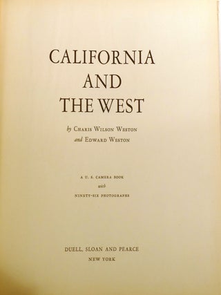 CALIFORNIA AND THE WEST