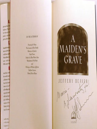 A MAIDEN'S GRAVE Signed