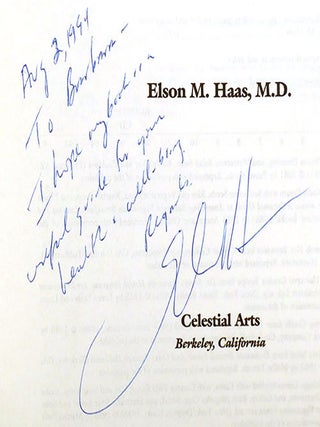 STAYING HEALTHY WITH NUTRITION The Complete Guide to Diet and Nutritional Medicine Signed