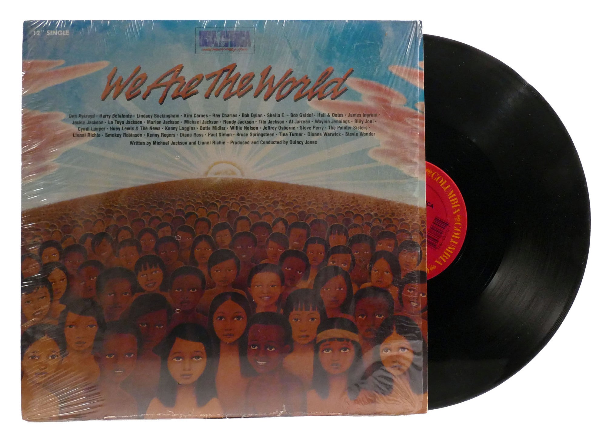 WE ARE THE WORLD VINYL SINGLE; Us2 05179 | United Support Of