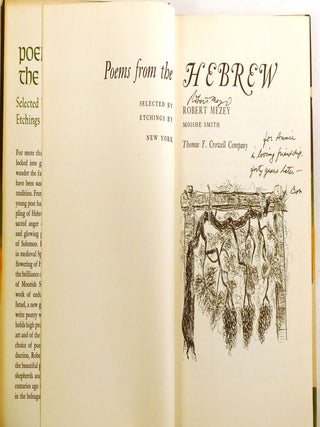 POEMS FROM THE HEBREW; Signed