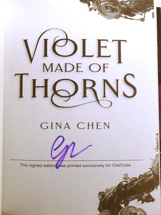 VIOLET MADE OF THORNS; Signed
