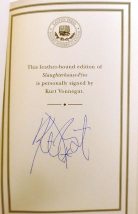 SLAUGHTERHOUSE-FIVE; Signed Easton Press
