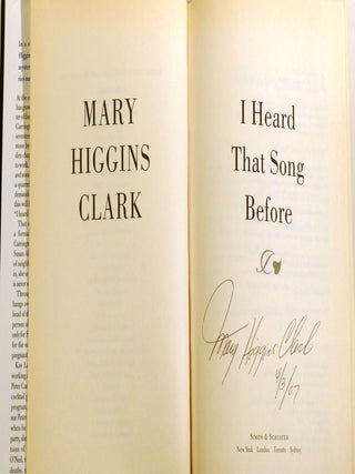 I HEARD THAT SONG BEFORE; Signed