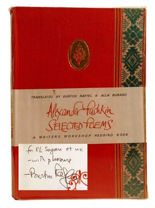Item #332020 SELECTED POEMS OF ALEXANDER PUSHKIN; Signed. Burton Raffel Alexander Pushkin
