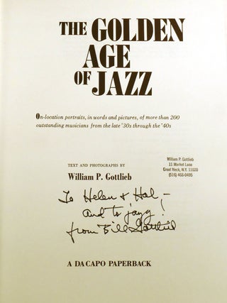 THE GOLDEN AGE OF JAZZ; Signed