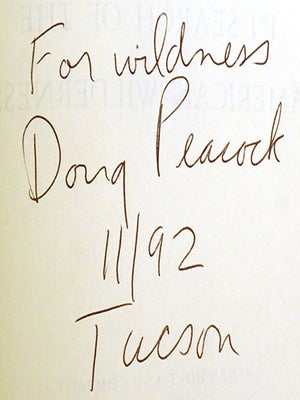 THE GRIZZLY YEARS; In Search of the American Wilderness Signed