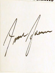 ANSEL ADAMS; Signed