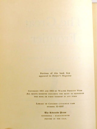 THE GREAT FRONTIER; Signed