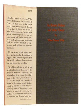 AN HONEST PREFACE; Signed