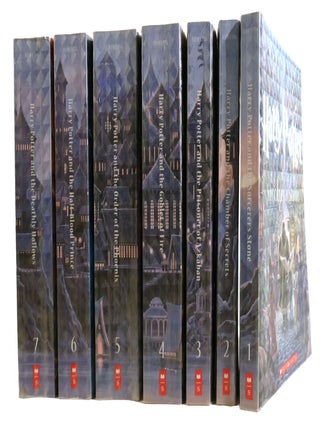 HARRY POTTER 7 VOLUME SET; Complete Set. the Sorcerer's Stone; the Chamber of Secrets; the Prisoner of Azkaban; the Goblet of Fire; the Order of the Phoenix; the Half-Blood Prince; the Deathly Hallows
