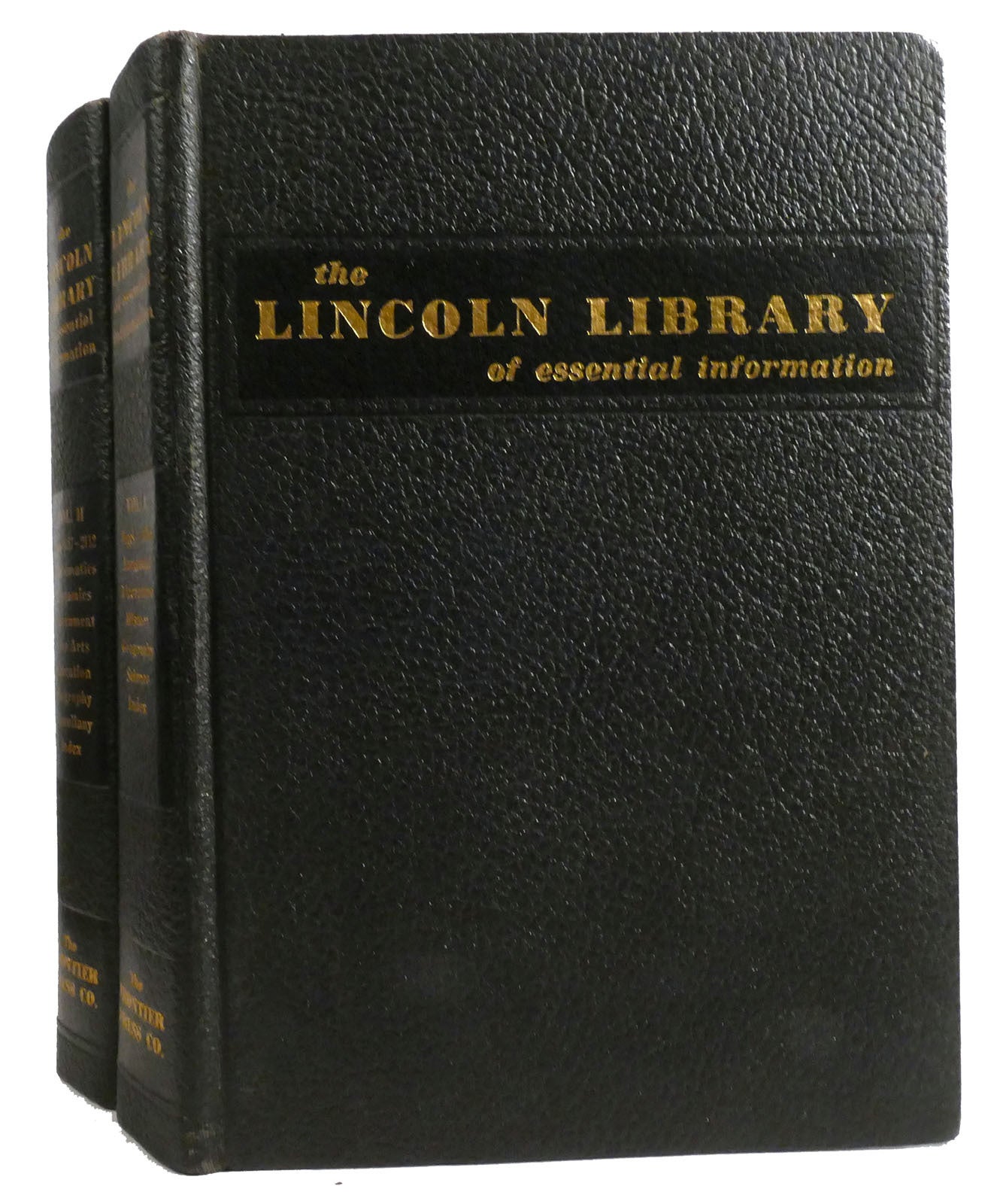 THE LINCOLN LIBRARY OF ESSENTIAL INFORMATION 2 VOLUME SET | Edwin ...