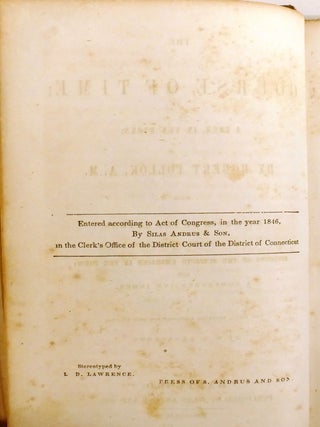 THE COURSE OF TIME; A Poem, in Ten Books