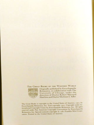 ON THE NATURE OF THINGS, DISCOURSES, MEDTITATIONS; Franklin Library
