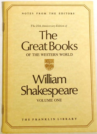 THE PLAYS AND SONNETS OF WILLIAM SHAKESPEARE 7 VOLUME SET; Franklin Library