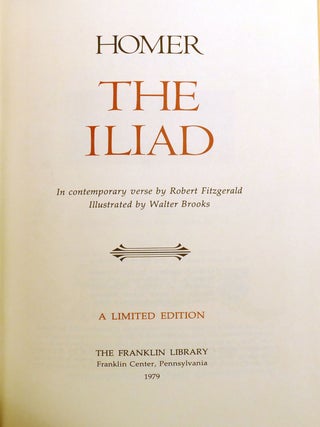 THE ILIAD AND THE ODYSSEY 2 VOLUME SET; Franklin Library