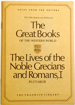 THE LIVES OF THE NOBLE GRECIANS AND ROMANS 4 VOLUME SET; Franklin Library