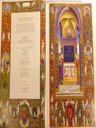 THE HOLY BIBLE CONTAINING OLD AND NEW TESTAMENT; lluminated Family Edition, King James Version God and Color and b/w Illustrations