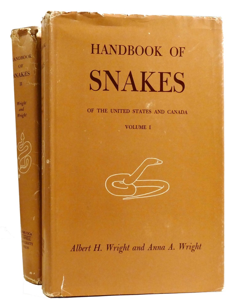 Item #333122 HANDBOOK OF SNAKES OF THE UNITED STATES AND CANADA. Anna Allen Wright Albert Hazen Wright.