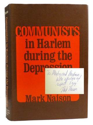 COMMUNISTS IN HARLEM; Signed