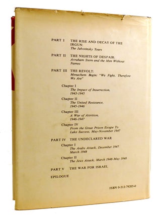 TERROR OUT OF ZION; Irgun Zvai Leumi, LEHI, and the Palestine Underground, 1929-1949