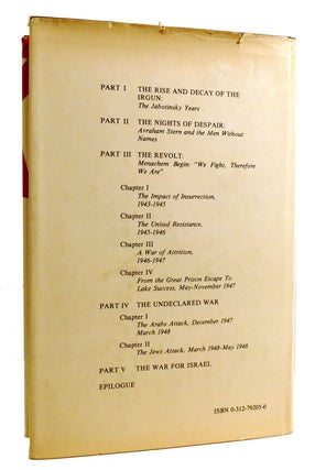 TERROR OUT OF ZION; Irgun Zvai Leumi, LEHI, and the Palestine Underground, 1929-1949