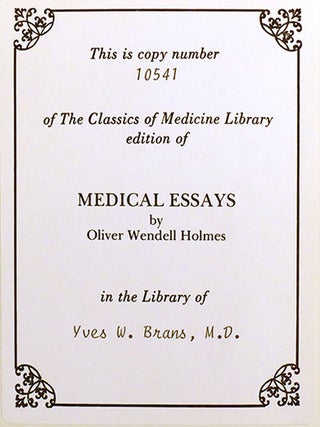 MEDICAL ESSAYS