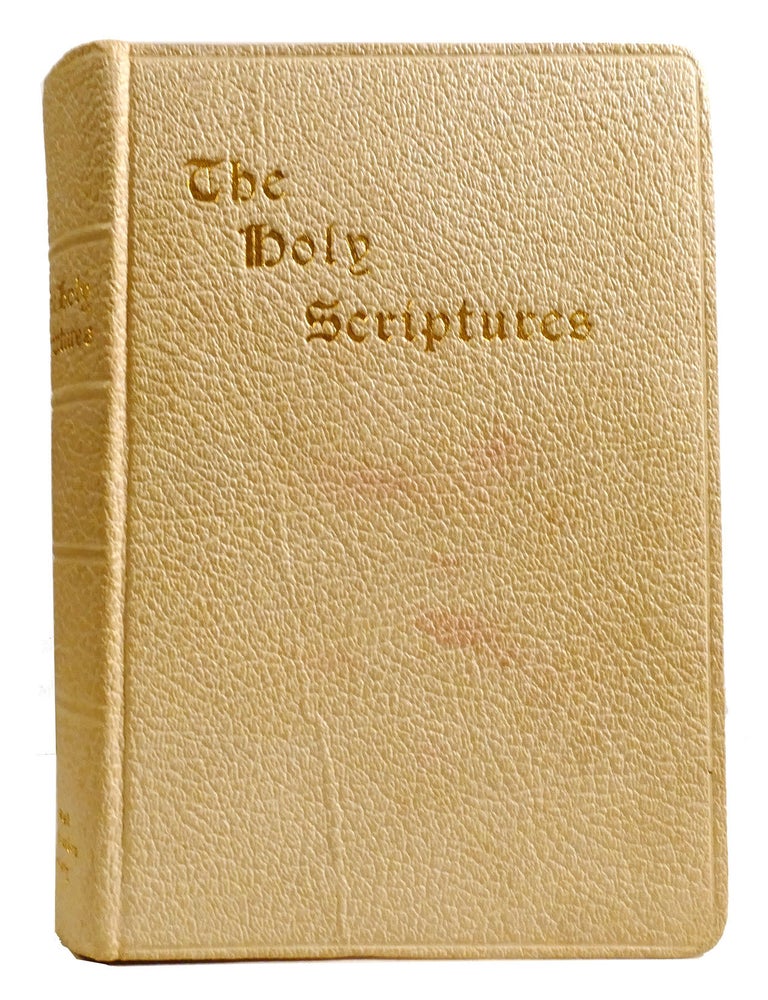 Item #333635 THE HOLY SCRIPTURES; According Tot He Masoretic Text with the Aid of Previous Versions and with Constant Consultation of Jewish Authorities