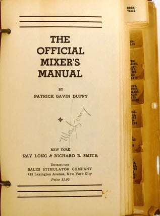 THE OFFICIAL MIXER'S MANUAL