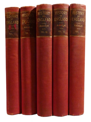 THE HISTORY OF ENGLAND FROM THE ACCESSION OF JAMES II 5 VOLUME SET