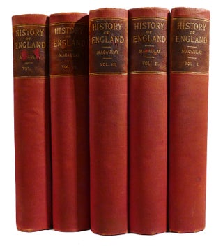 THE HISTORY OF ENGLAND FROM THE ACCESSION OF JAMES II 5 VOLUME SET