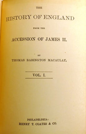 THE HISTORY OF ENGLAND FROM THE ACCESSION OF JAMES II 5 VOLUME SET