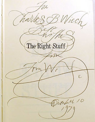 THE RIGHT STUFF; Signed