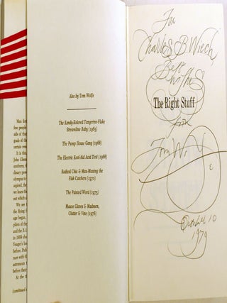 THE RIGHT STUFF; Signed