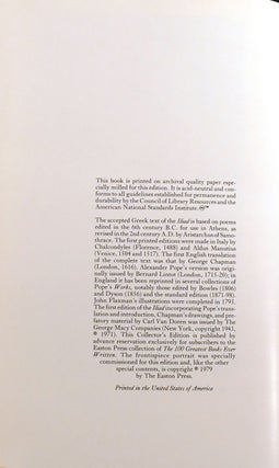 THE ILIAD AND THE ODYSSEY OF HOMER 2 VOLUME SET; Easton Press