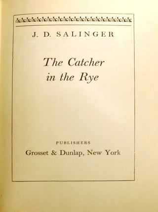THE CATCHER IN THE RYE