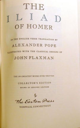 THE ILIAD AND THE ODYSSEY; John Flaxman