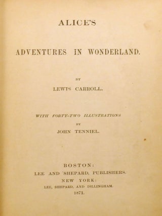 ALICE'S ADVENTURES IN WONDERLAND