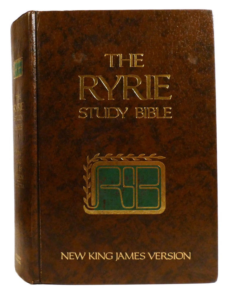 Item #335891 THE RYRIE STUDY BIBLE. Charles Caldwell Ryrie New King James Version.