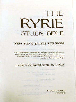 THE RYRIE STUDY BIBLE