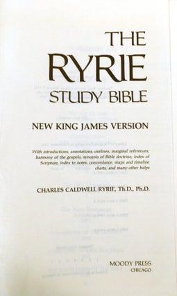THE RYRIE STUDY BIBLE