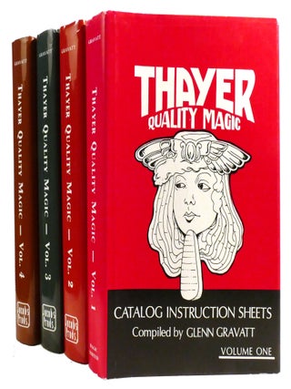 THAYER QUALITY MAGIC 4 VOLUME SET; Catalog Instruction Sheets. Glenn Gravatt.