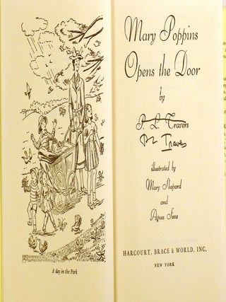 MARY POPPINS OPENS THE DOOR; Signed