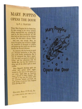 MARY POPPINS OPENS THE DOOR; Signed