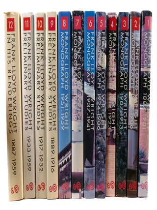 FRANK LLOYD WRIGHT MONOGRAPH 12 VOLUME SET; 1887-1959