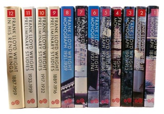 FRANK LLOYD WRIGHT MONOGRAPH 12 VOLUME SET; 1887-1959