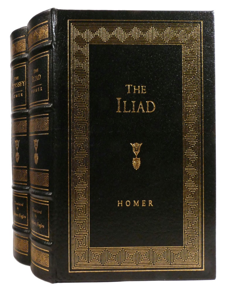 Item #335929 THE ILIAD AND THE ODYSSEY 2 VOLUME SET; Easton Press. Robert Fagles Homer.